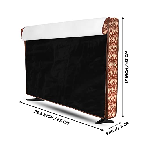 Image of Transparent LCD /LED T.V Protector Cover with Zipper Enclosure for 26 Inch Suitable for All Major Brand & Model (Color-Brown, Size- 25.5.3x17 Inches)
