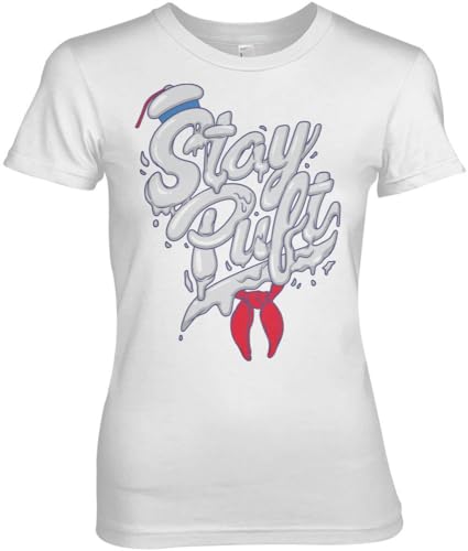 T-Shirt Femme Ghostbusters Stay Puft M imprimé coton doux