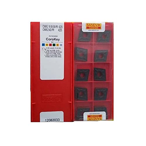 Sandvik Coromant 100 % original CNMG CNMG12 CNMG1204 CNMG 12 04 08 PR 4325 CNMG120408-PR 4325 Moyenne plaquettes de tournage en carbure de finition