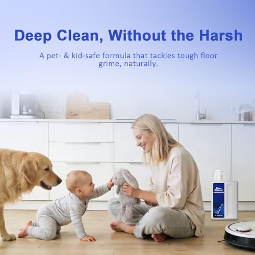 Image of Floor Cleaning Solution Compatible with Dreame Cleaning Solution, Pet-friendly & No Residue, Floor Cleaner for All Robot Vacuum Cleaners and Wireless Wet Dry Vacuum Cleaners (Original, Total 1 L)