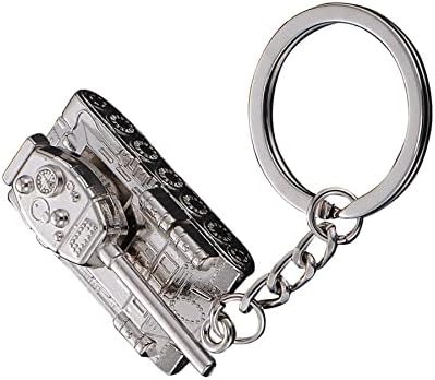 ARFUKA Keyring Tank Model Pendant Keychain Metal Key Ring Charm Jewellery Christmas Birthday Gift Keyrings Key Chain Key Ring Holder for Men and Women