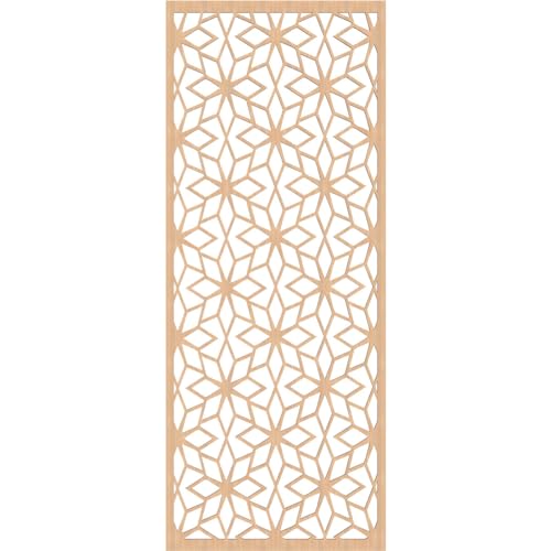 Image of Lake Decorative Pierced Fretwork Wood Wall Panels, 27 3 /8 inchW x 69 3 /8 inchH x 3 /8 inchT, Hickory
