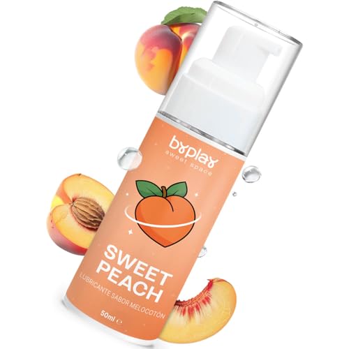 BYPLAY Geles Sexuales Pareja - Lubricantes Comestibles Sexo Oral - Gel Lubricante Sabor Melocotón