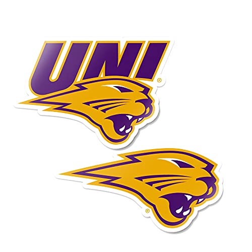 Desert Cactus Northern Iowa Panthers Sticker Decal (4" Set V1) | Officially Licensed UNI Vinyl for Laptops, Water Bottles, Cars & Windows, Merch