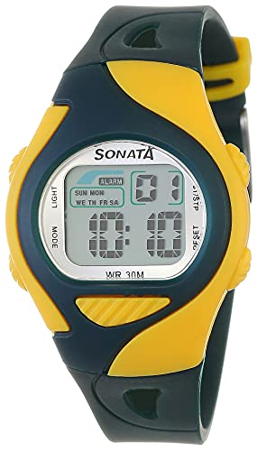 Sonata Super Fibre Digital Grey Dial Men’s Watch-NL87011PP04/NP87011PP04