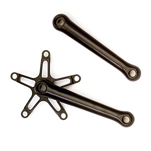 Pédalier léger pour vélo pliant Brompton Dahon Birdy noir en aluminium