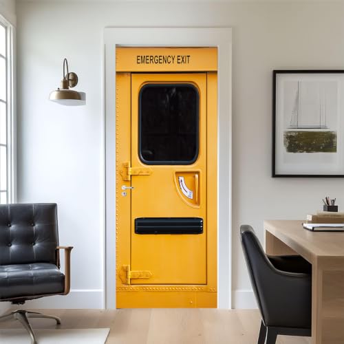 Papier peint autocollant de porte 3D artfanke pour un salon moderne et chaleureux