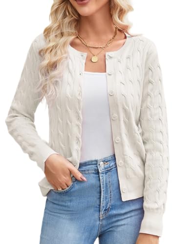 GRACE KARIN Bolero Damen Festlich Kurz Strickjacke Elegant Langarm...