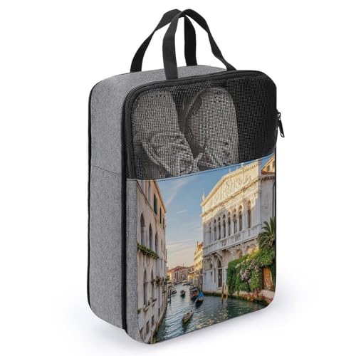 Bolsas de polvo para zapatos de golf con cremallera y tejido impermeable Old Buildings 3