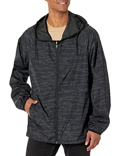 Volcom Men's Stone Lite Packable Hooded Windbreaker Jacket, Camouflage, Large #TOP16