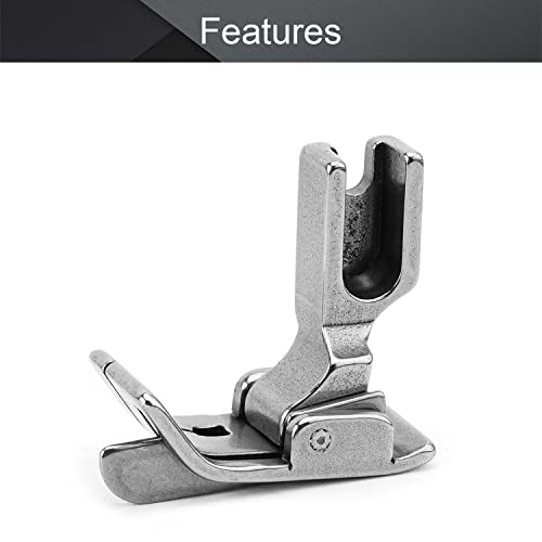 Othmro #Sp-18R Presser Feet 1/4In Industrial Sewing Machine Presser Feet Compensating Raising Foot Hinged Sewing Presser Foot With Right Guide For Single Needle Industrial Sewing Machines Silver #TOP3