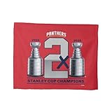Northwest Florida Panthers NHL Stanley Cup Champions Gather Rally Towel, 15 x 18 Inches, Lightweight Absorbent Polyester, Official Team Logo & Championship Design