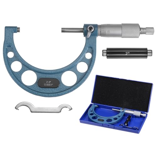 sourcing map Outside Micrometer 2-3 Measuring Tool 0.0001 Graduation Set