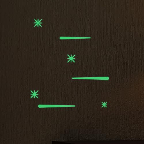 Adhesivos de Pared de Estrellas Luminosas Verde INOOMP miniatura 4
