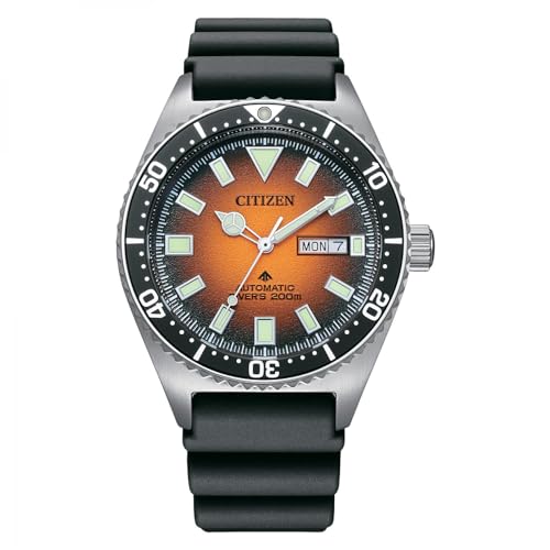 Montre Citizen Promaster NY0120-01Z automatique de plongée pour homme avec cadran orange