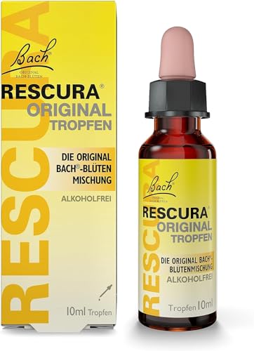 Original Bach RESCURA Tropfen alkoholfrei: (ehemals Rescue) Bachblüten-Mischung, 10ml