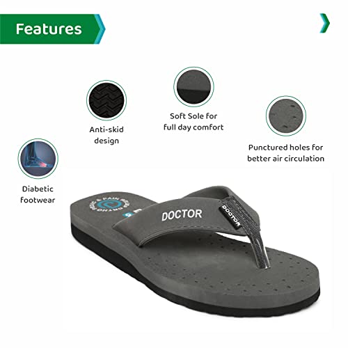 Image of ORTHO JOY Extra Soft Doctor Ortho Slippers for men /Comfortable Slippers for men