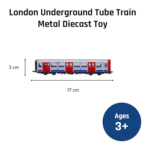 Officially Licensed London Underground Tube Train Diecast Model - Realistic Diecast Metal Toy for Kids and Collectors - Transport for London