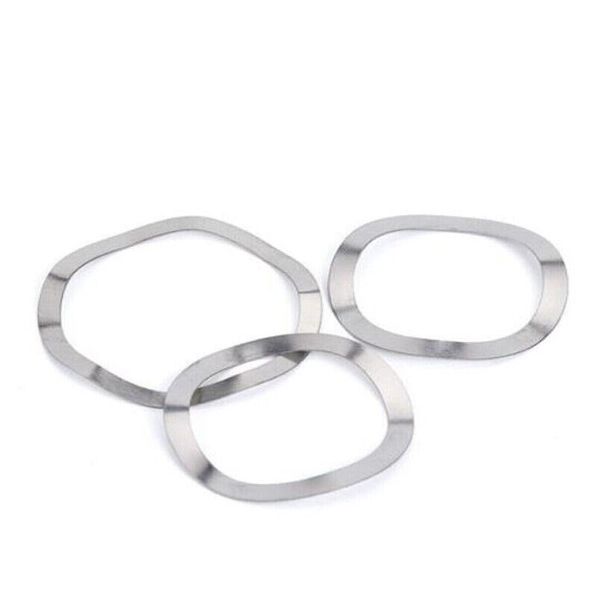 M3~M41 304 Stainless Steel Wave Wavy Spring Washer Crinkle Gasket Shim (100,M4*8 * 0.3mm)