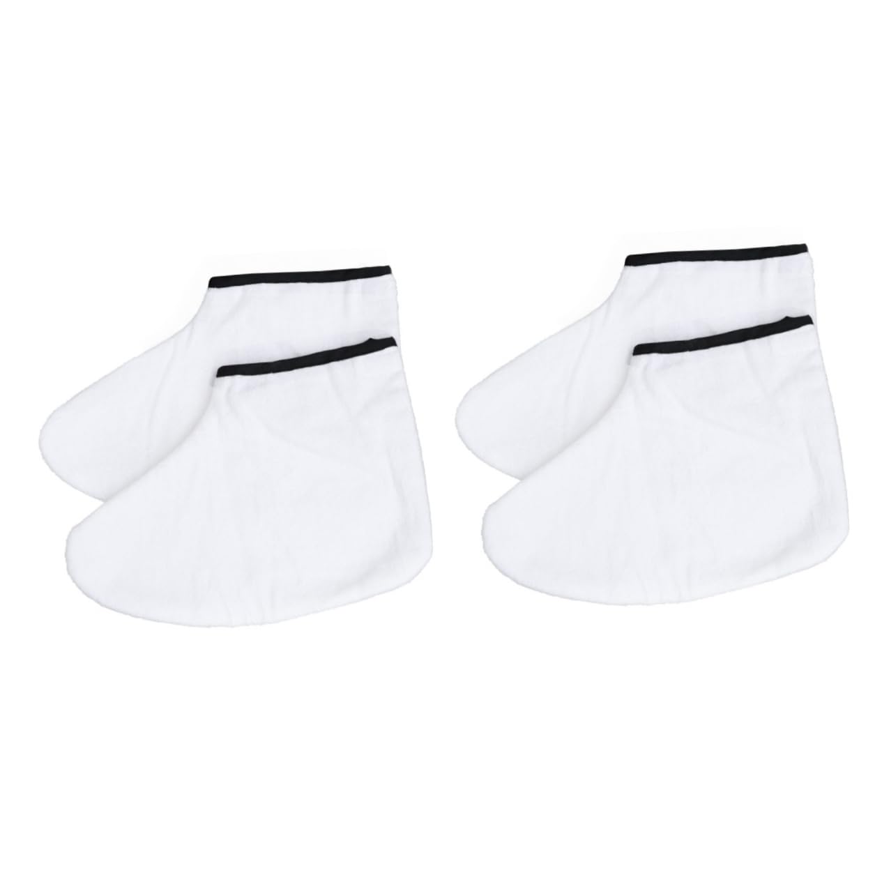 Didiseaon 2 Pairs Moisturizing Socks Women Foot Wax Socks Heat Therapy Paraffin Wax Foot Cover for Spa