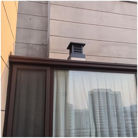 Aluminum Alloy Fireplace Cap - Durable Square Conical Top for Outdoor Chimney Ducts, Roof Vents & Exposed Brick Chimneys - Weather-Resistant & Rust-Proof Design