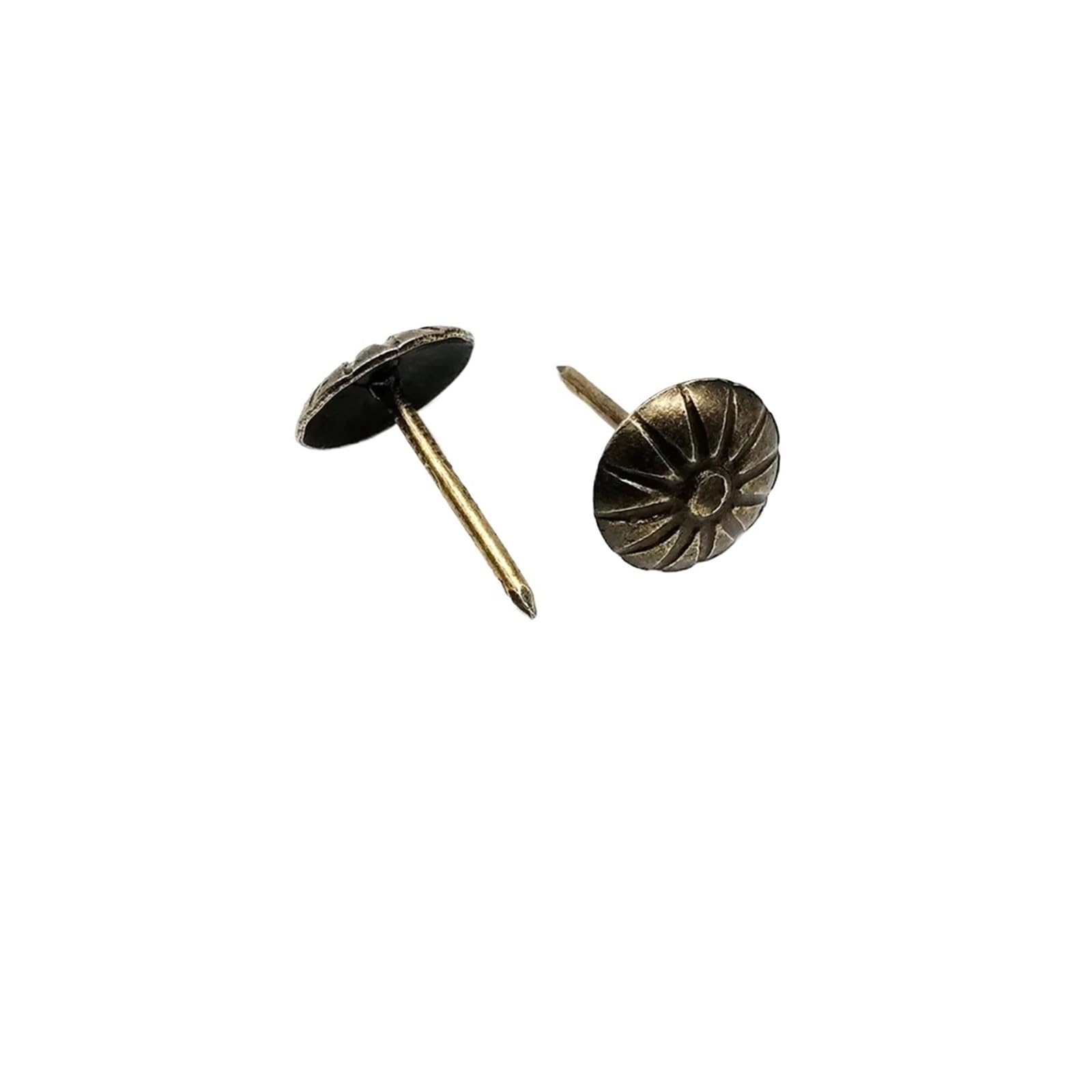 500pcs Antique Brass Upholstery Nails Wooden Box Decorative Tacks Pushpins Doornails