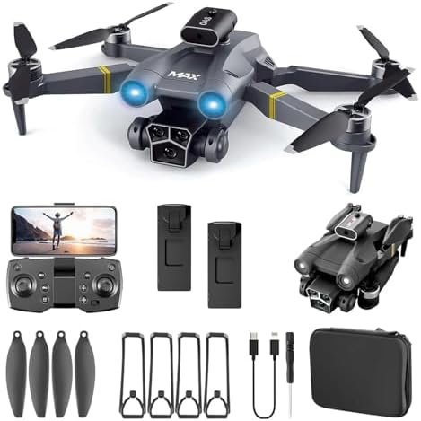 Drone with Camera 8K 25 Mins Flight with 5GHz Transmission Auto Return Motor Foldable and 3D Flips Headless Mode Aerial Photography Drone Multicolor DRN47