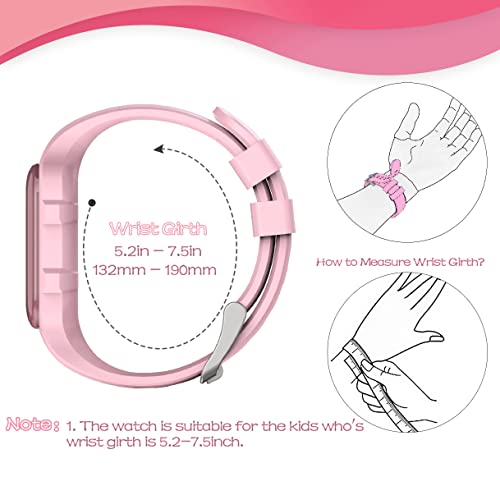 Focwony Led Kids Multifunction Steps Counting Watch, Digital Watch, Non-Bluetooth Pedometer Watch, Stopwatch, Alarm Clock, Calories For Women Children Girls Boys (Electroplating Pink) #TOP5