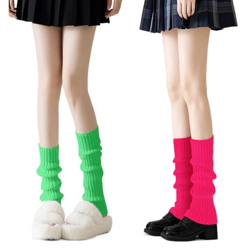 Image of 2 Pcs Leg Warmers Y2k, Leg Warmers, Y2k Accessories, Cute Kawaii Cream Legwarmers for Women Winter