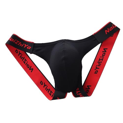 Men's Brief Underwear Ice Silk See Through Sexy Underpants Sports Letter Thong Underwear Seamless Thong Bikini