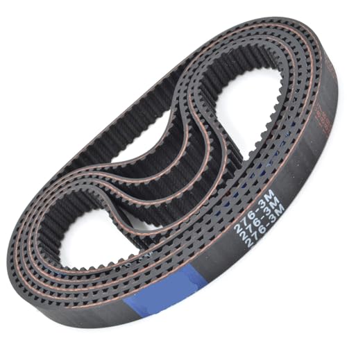 Courroie de distribution HTD 3M 279mm en caoutchouc synchrone pour motorisation de précision 2pcs