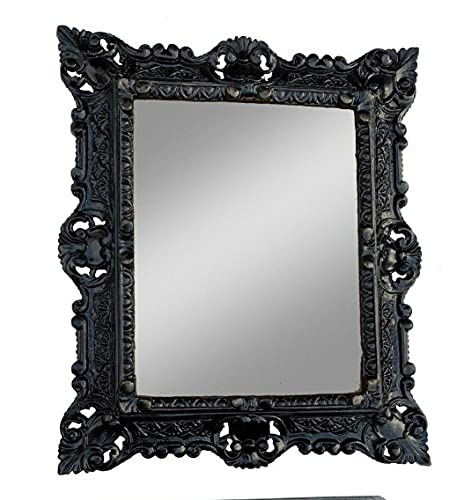 artissimo Cadre photo baroque - Noir - 45 x 38 cm - 30 x 24 cm - Rectangulaire - Antique - Sans verre - 3047