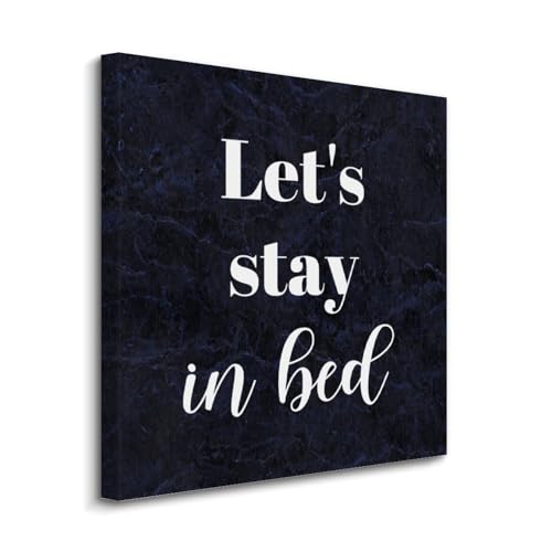 Pintura artística Let's Stay In Bed, decoración de pared para sala de estar y dormitorio