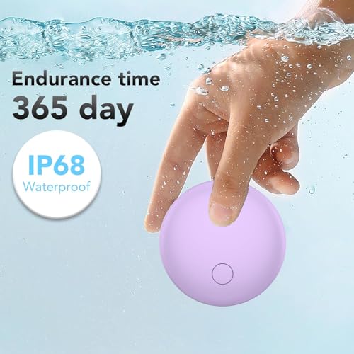 Image of Air Tracker Tags 4-Pack, Item Finders Work for Apple Find My APP(iOS Only) Tracker Tags for Keys, Luggage, Backpack etc,Replaceable Battery Last 1 Year, Loud Beep, IP68 Waterproof with Holder