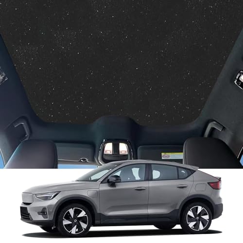 Gurgling Sound from Sunroof Area, while Driving in the Rain - 2019 Volvo XC40 3 Foldable Sunroof Sunshade Compatible for Volvo C40 Charging 2021-Present EC40 Accessories, Heat Insulation and UV Reflective Sun Shade for C40 Sunshade Roof (Starry Sky)