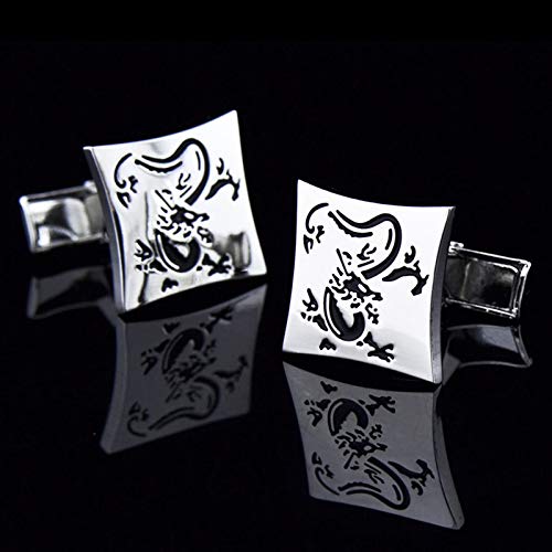 Mancuernillas de Cobre Daesar para Hombre diseño Dragón miniatura 2