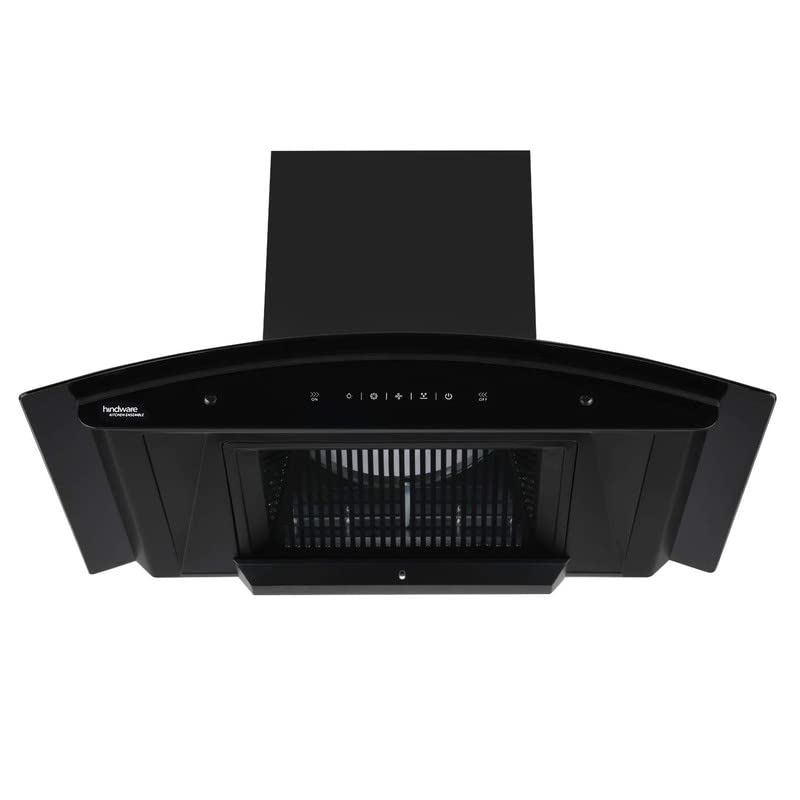 Hindware Smart Appliances CELESIA BLK IN 90 cm 1500 m³/hr Filterless Auto-Clean Kitchen Chimney With Metallic Oil Collector, Motion Sensor & Touch Control 2024 Model (Curved Glass, Black) (B0BMX55WYT) Amazon Price History, Amazon Price Tracker