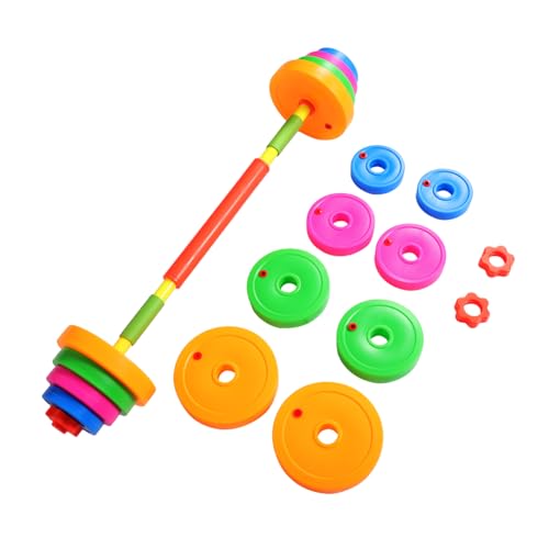 UKCOCO 2 Mancuernas De Juguete Equipo Deportivo Mancuernas De Ejercicio Para Juguete De Fitness Ajustable Peso De Simulación Mancuernas Pequeñas De Plástico Para