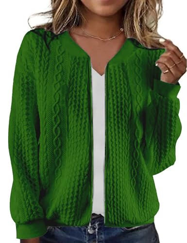 Image of Zip Up Sweatshirts for Women Casual Outfits Cardigan Outerwear Trendy Winter Jackets Coat