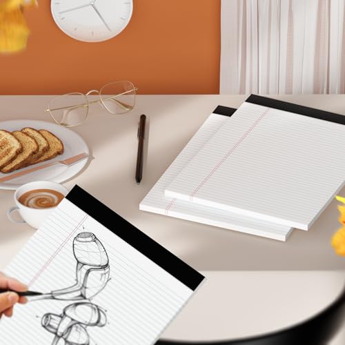 Legal Pads 8.5 x 11 Note Pads, 2 Pack Notepad 8-1/2 x 11 Legal Pad, 30 Sheets/Pad, Legal Pads 8.5 x 11 College Ruled Thick Writing Paper Lined Tablets Paper Pads Notepads for Work  image 7