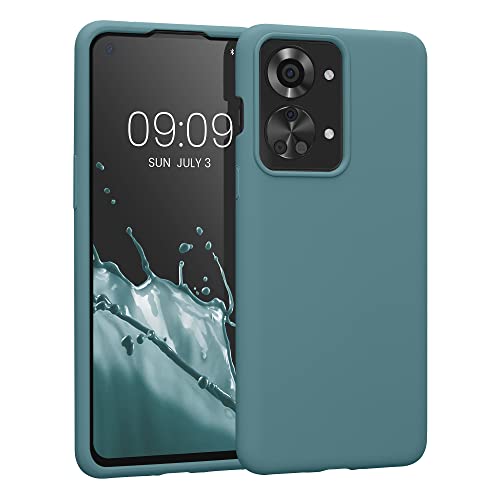 kwmobile Housse Compatible avec OnePlus Nord 2T 5G Coque - Housse de téléphone Protection Souple en TPU Silicone - Antique Stone