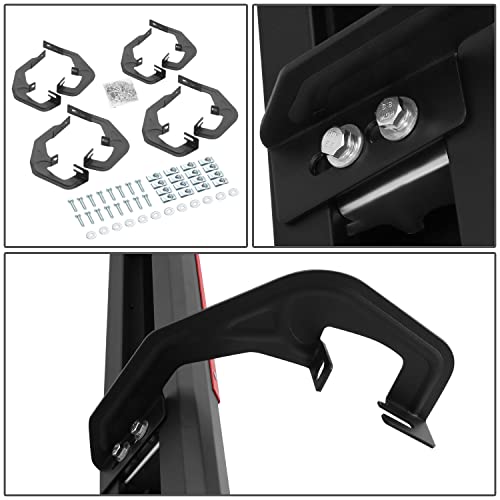 J2 Engineering J2-Stepb-Ztl-8303-Bkrd 6 Inches Wide 6-Point Star J2 Pattern Step Running Boards Compatible With 07-18 Silverado/Sierra 1500 Crew Cab #TOP5