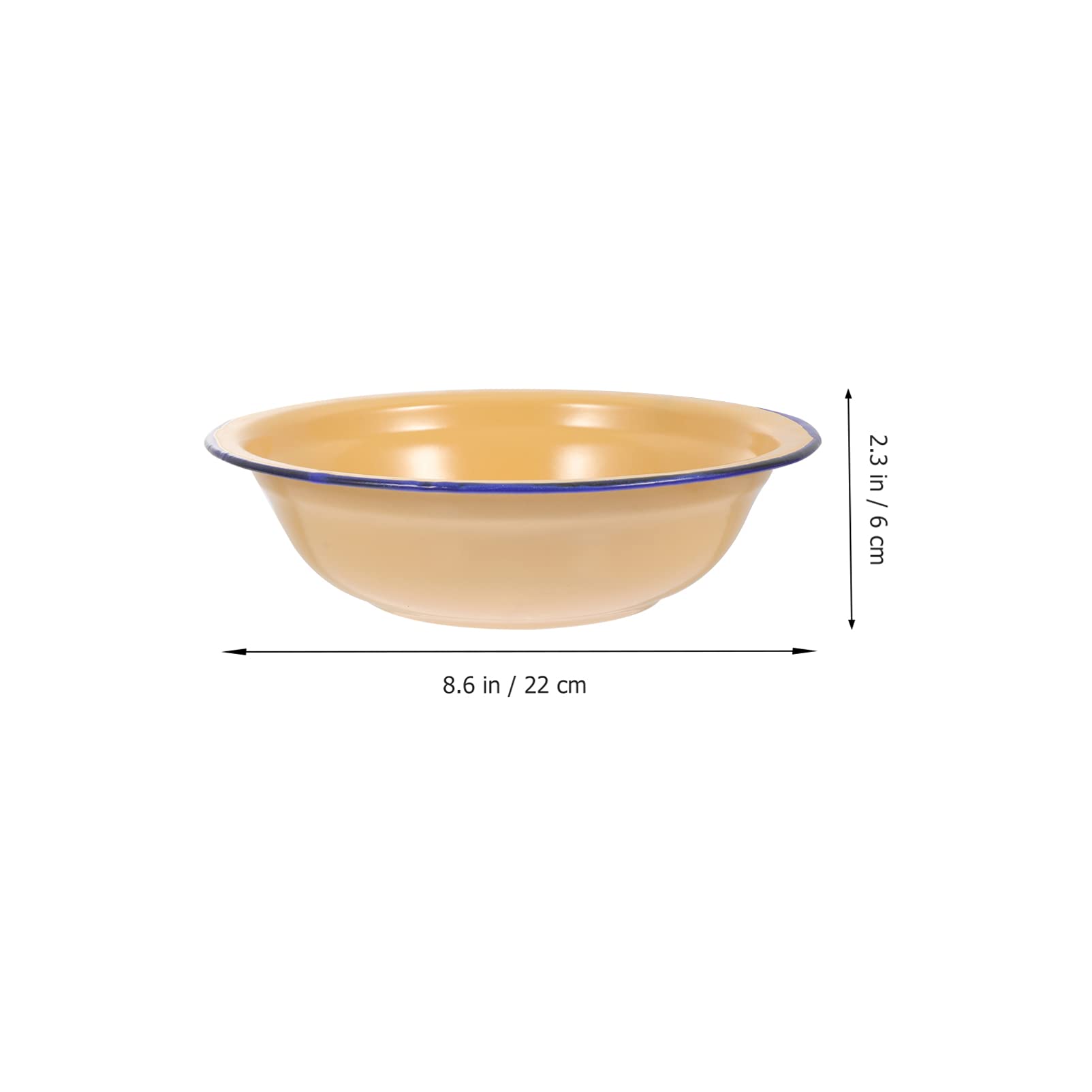 Misa emaliowana Misa ceramiczna w kolorze emalii 2 szt. Miski emaliowane Umywalki emaliowane Zagęszczona emaliowana miska do mieszania Talerze do zupy Okrągła miska do serwowania sałatek Miska na zupę