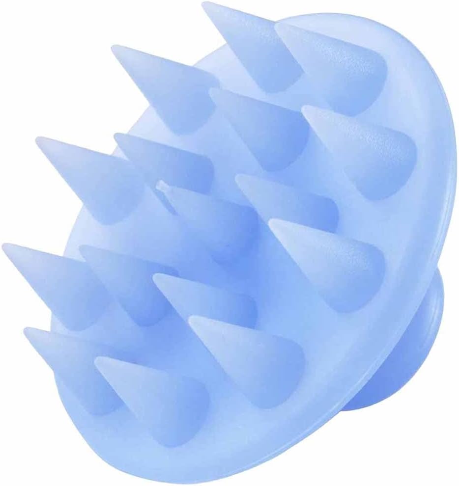 下村企販 Shimomura 32709 Shampoo Brush, Silicone, Made in Japan, Women's, Men's, Hair Cleaning, Scalp, Pores, Massage, Hair Tangle Resistant, Easy to Hold, Scalp Brush, Blue