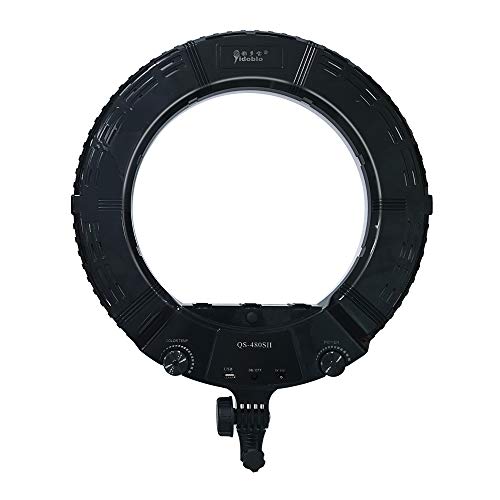 18'' Dimmable Ring Light with bi-color LEDs 2800K-9900K