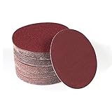 SPEEDWOX 50pcs Sanding Discs 4 Inches Sandpaper 600 Grit Hook and Loop Sanding Discs for Drill Grinder Rotary Tools No Hole