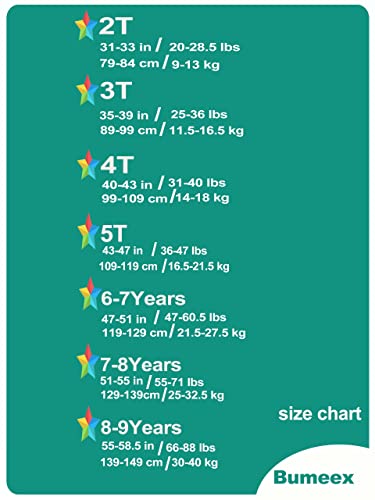 Bumeex Toddler Boy's 2pk Cotton Pull-on Pants 2-9years4