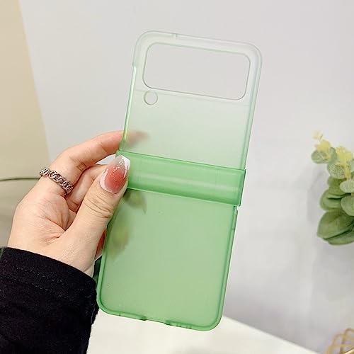 Coque Samsung Z Flip 4 antichoc mince rigide verte PC pliable