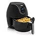 Princess Friggitrice ad Aria Calda Family XXL, 1700 W, 5.2 Litri, 7 Impostazioni di Cottura, Teglia per Torte Inclusa, Ricettario Digitale, Airfryer BPA-free, Nero