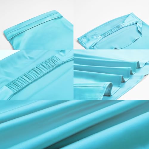Image of Women Summer Lightweight Satin Maxi Bodycon Dress Strapless Tube Backless Hollow Out Long Party Dress
